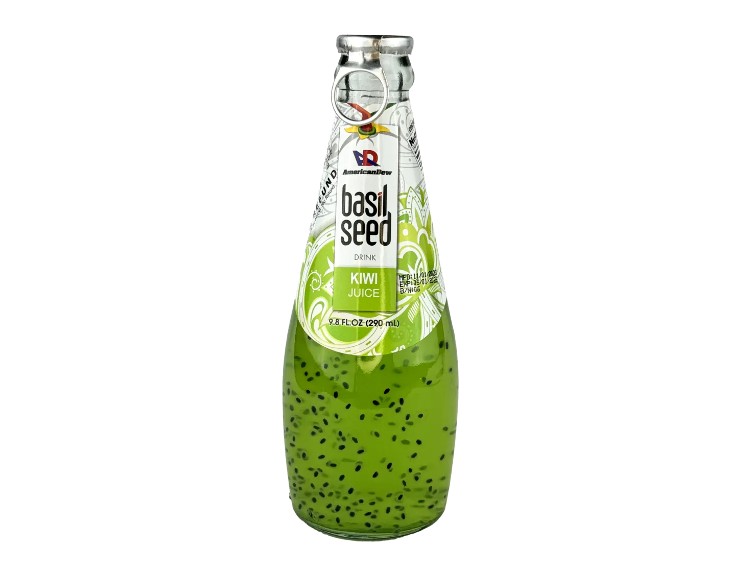 Mr Basil Kiwi Basil Seed Drink