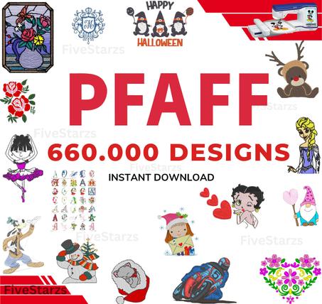 Embroidery Designs Collection for Pfaff Machines – Over 660,000 Embroidery Files in VP3 Format