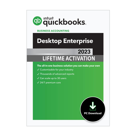 QuickBooks Desktop Enterprise 2023  Official Product Key  Lifetime Activation | WINDOWS ONLY