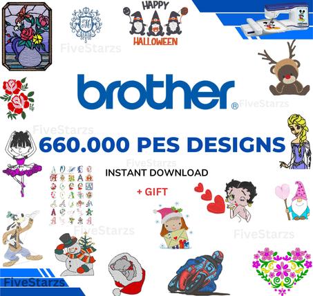 Embroidery Designs Collection Brother Machine Download - over 660,000 embroidery files in PES.