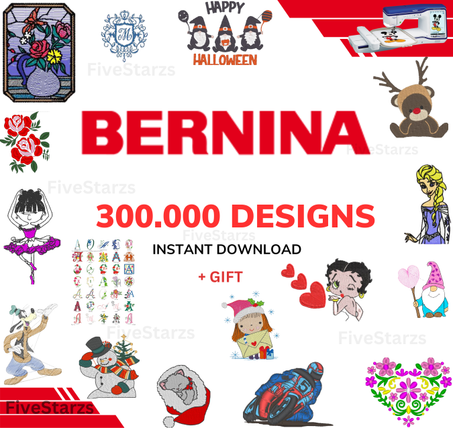 Machine Embroidery Designs Collection for Bernina – 300,000+ Files in EXP Format