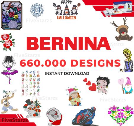 Machine Embroidery Designs Collection for Bernina – 660,000+ Files in EXP Format