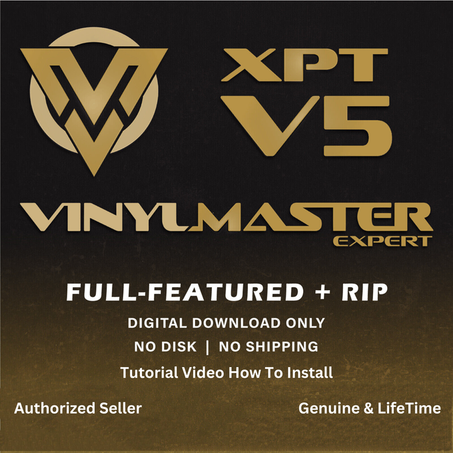 Vinyl Master XPT 5 Full Version Lifetime Key Activation - One Time Purchase