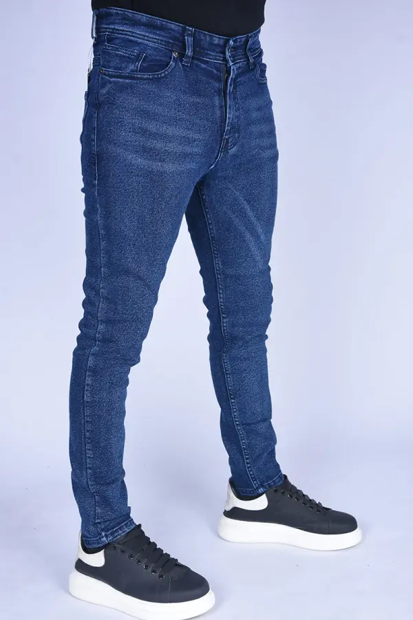 jeans Slim Fit extensible Ref-SF66520 ( Bleu Délavé )