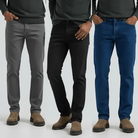 Pack de 3 jeans Tommy Chics & confortable Coupe Normal Ref-Vf620G ( Gris + Noir + Bleu )