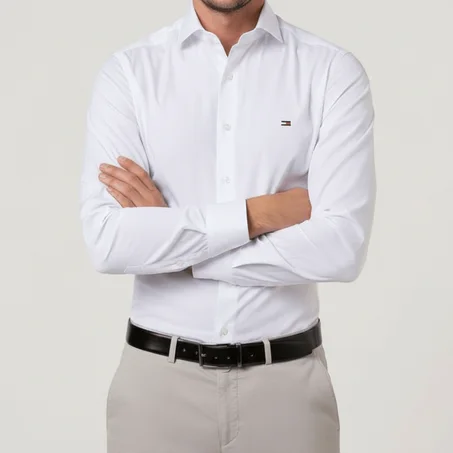 Pack de 4 Chemise TOMMY  coton piqué