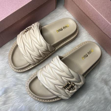 Sandales Miw Miw Aura Beige