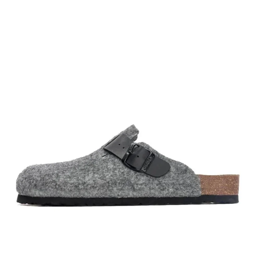 Sabot Médical en Cachemire Premium – Gris Anthracite