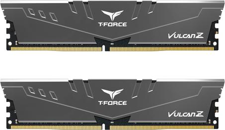 Teamgroup T-Force Vulcan Z DDR4 16GB Kit (2x8GB) 3200MHz (PC4-25600) CL16 Módulo de memoria de escritorio Ram (gris) - TLZGD416G3200HC16CDC01