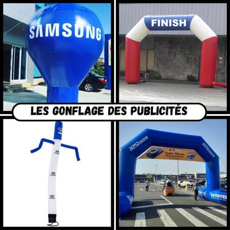 les gonflables des publicités