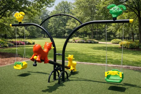 Jeu à bascule avec balançoires