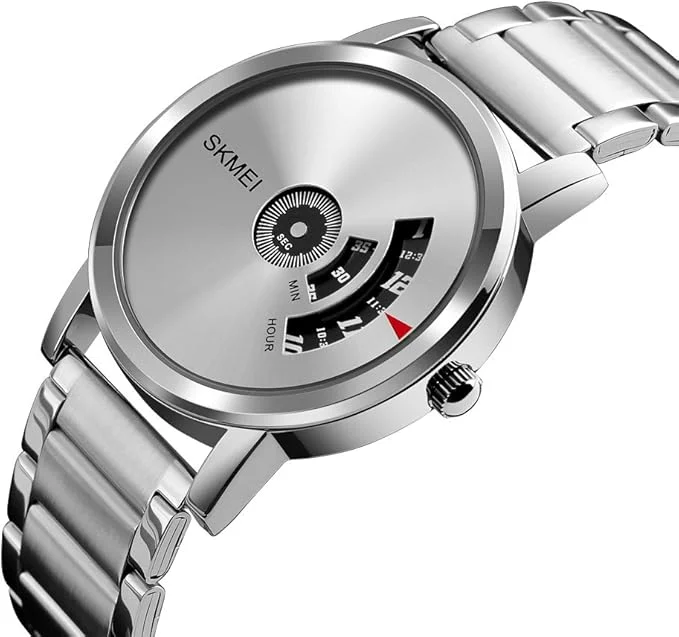 طقم ساعة رجالية فاخر SKMEI مع سوار أنيق