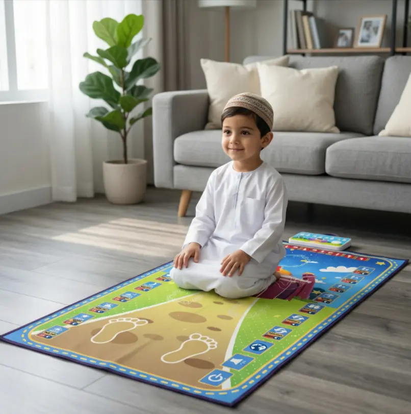 سجادة صلاة تعليمية للأطفال بالصوت – هدية رمضانية مميزة