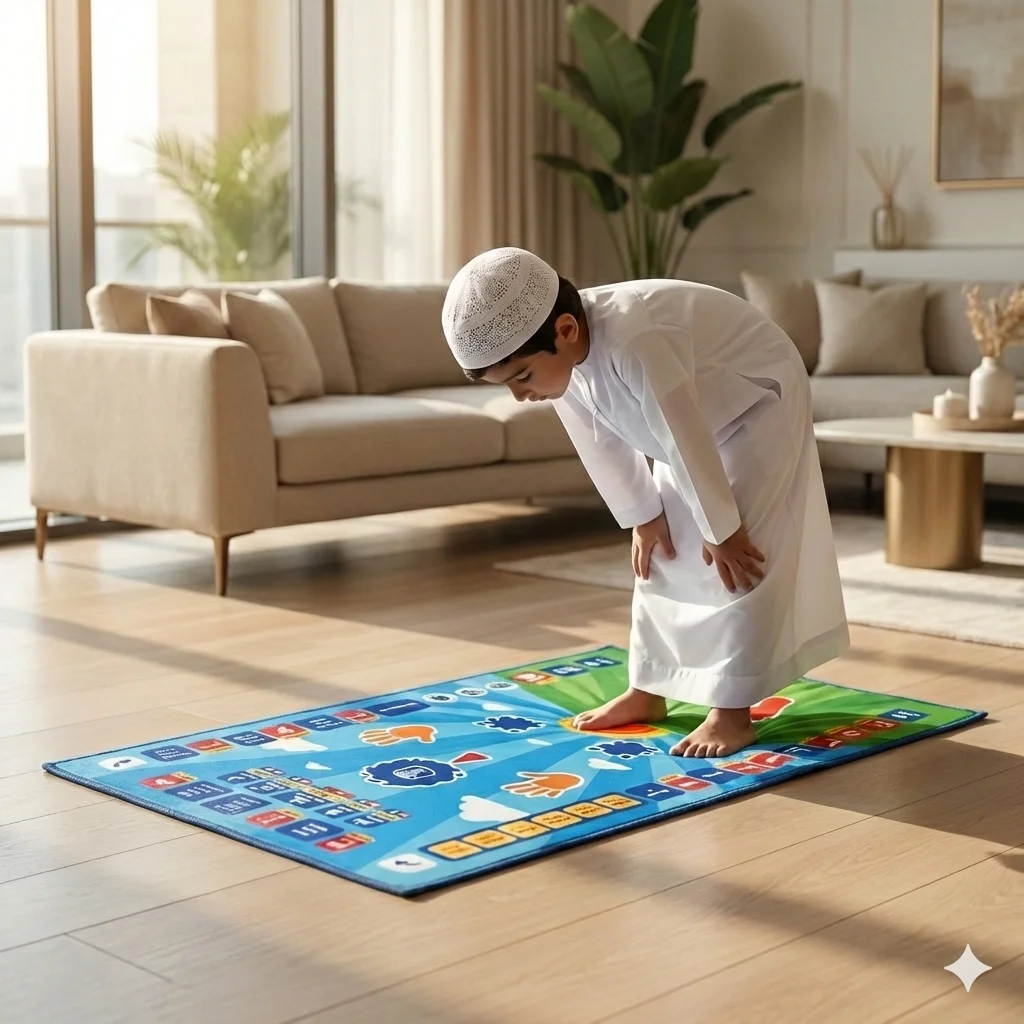 سجادة صلاة تعليمية للأطفال بالصوت – هدية رمضانية مميزة