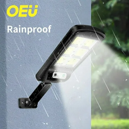 مصباح حائط يعمل بالطاقة الشمسية ، مع جهاز تحكم عن بعد ذكي ، مقاوم للماء مع مستشعر الحركة