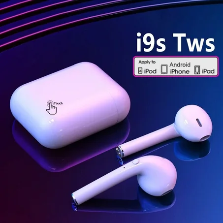 سماعات اذن لاسلكية بلوتوث 5.0  صوت ستيريو لهواتف ايفون شاومي وسامسونغ أندرويد