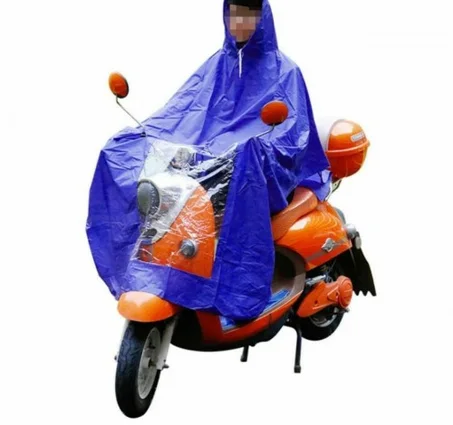 معطف واق من المطر للرجال والنساء  ظهره عاكسة تصميم لراكبي الدراجات