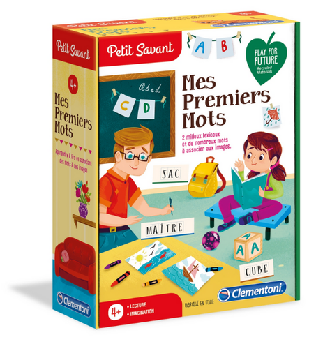 📘 كلماتي الأولى - لعبة تعليم الكلمات للأطفال باللغة الفرنسية (Clementoni)