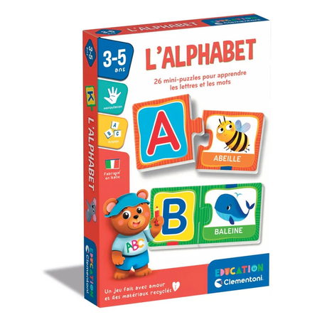 لعبة "L'Alphabet" التعليمية من كليمنتوني – ممتع لتعلم الحروف والكلمات للأطفال