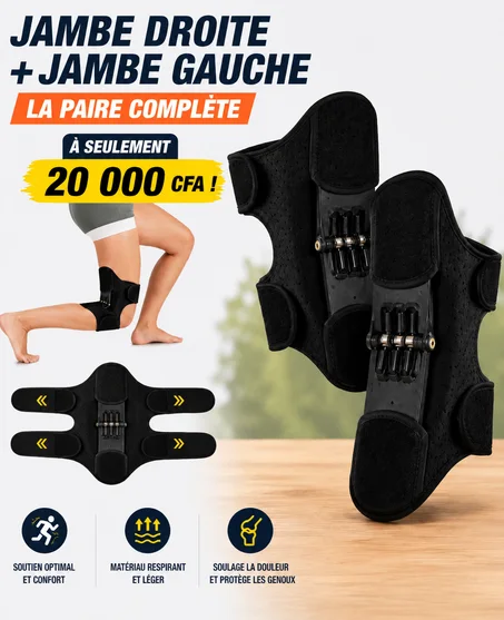 Genouillère de soutien avec ressorts