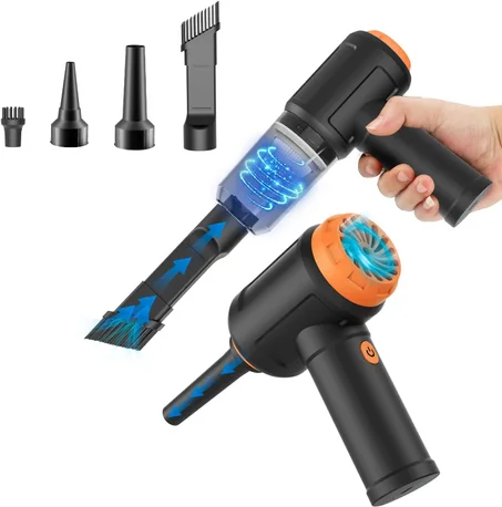 Meudeen Air Duster - Aspirador de computadora - para limpieza de teclado - Aire enlatado inalámbrico - Potente - Eficiencia energética