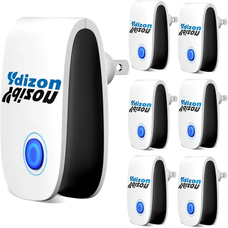 2026 Upgraded Ultrasonic Plug-in Device, Electronic Sound Wave Indoor Deterrent for Mice Roaches Spiders Ants, Silent Energy Saving for Home Office Garage