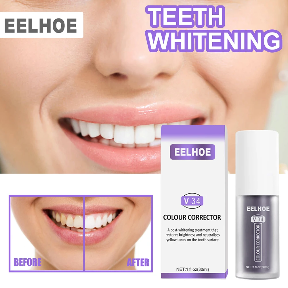 Dentifrice Blanchissant Violet 3 en 1 v34 Colour Corrector Dentifrice