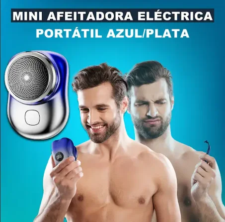 Afeitadora eléctrica portátil recargable