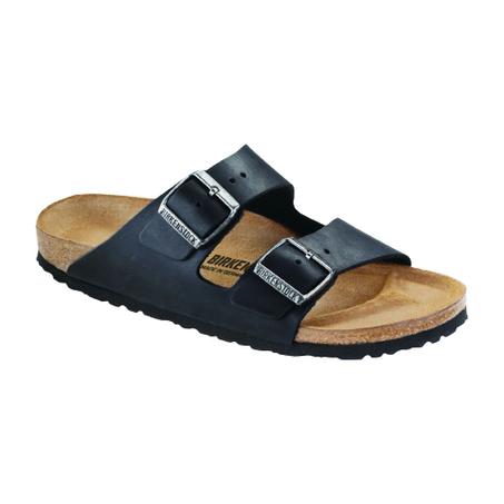 BIRKENSTOCK ARIZONA SOFT FOOTBED BLACK OILED LEATHER