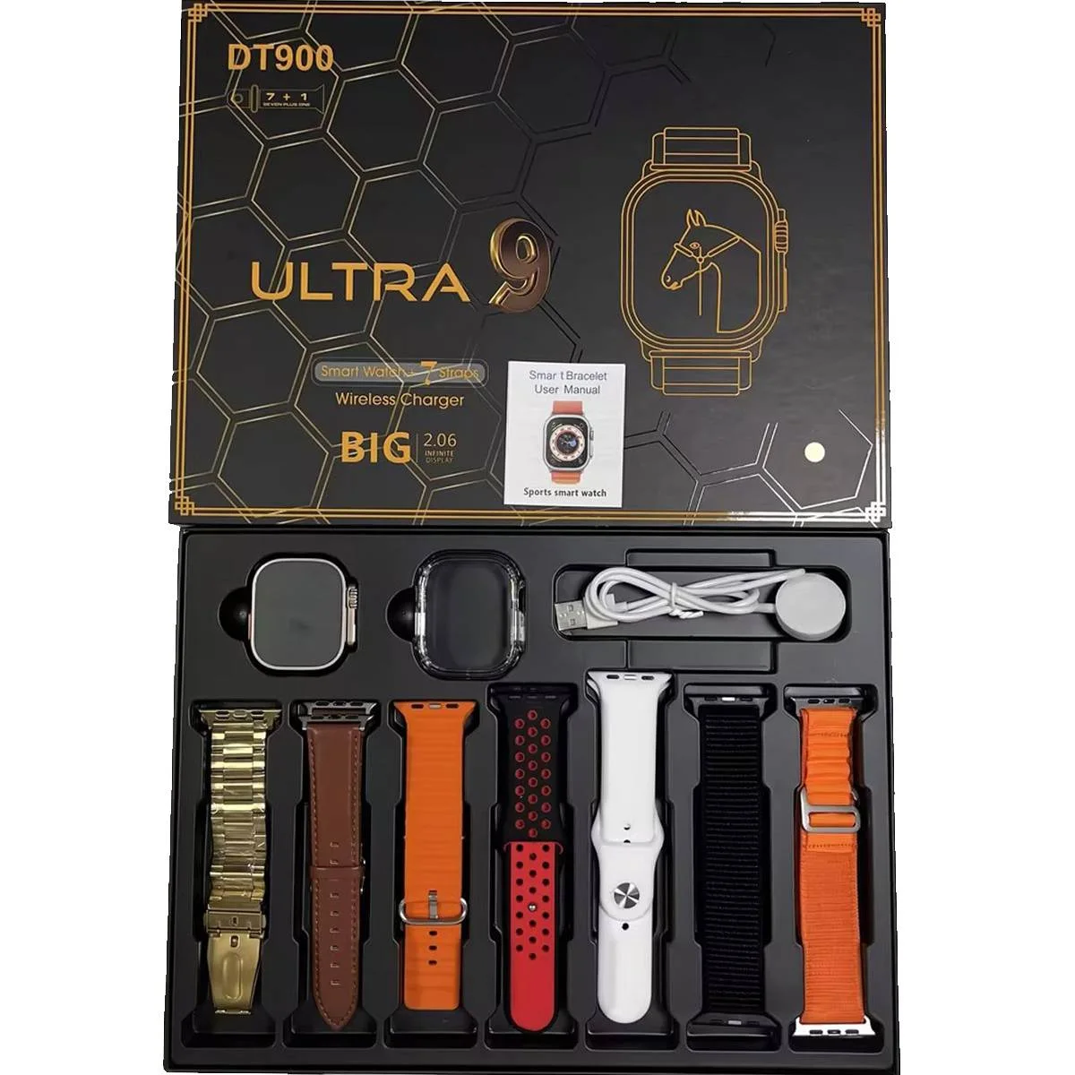 DT 900 Ultra SmartWatch With Free 7 Straps