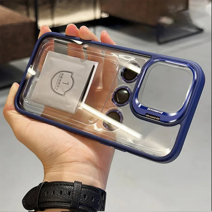 Coque iPhone 11------ 15 Pro max Invisible Support Vidéo + LENS Caméra