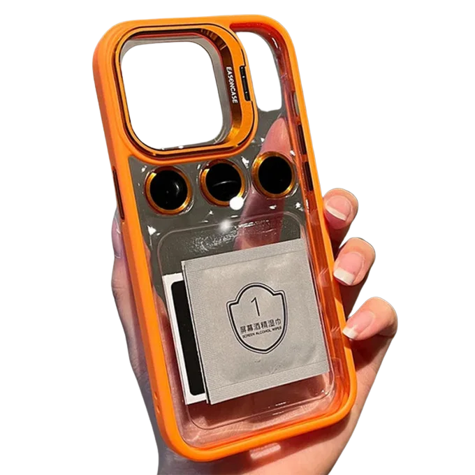 Coque iPhone 11------ 15 Pro max Invisible Support Vidéo + LENS Caméra