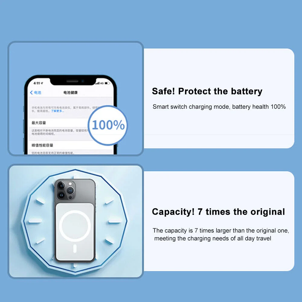 PowerBank Sans Fil Pour iPhone iOS MagSafe