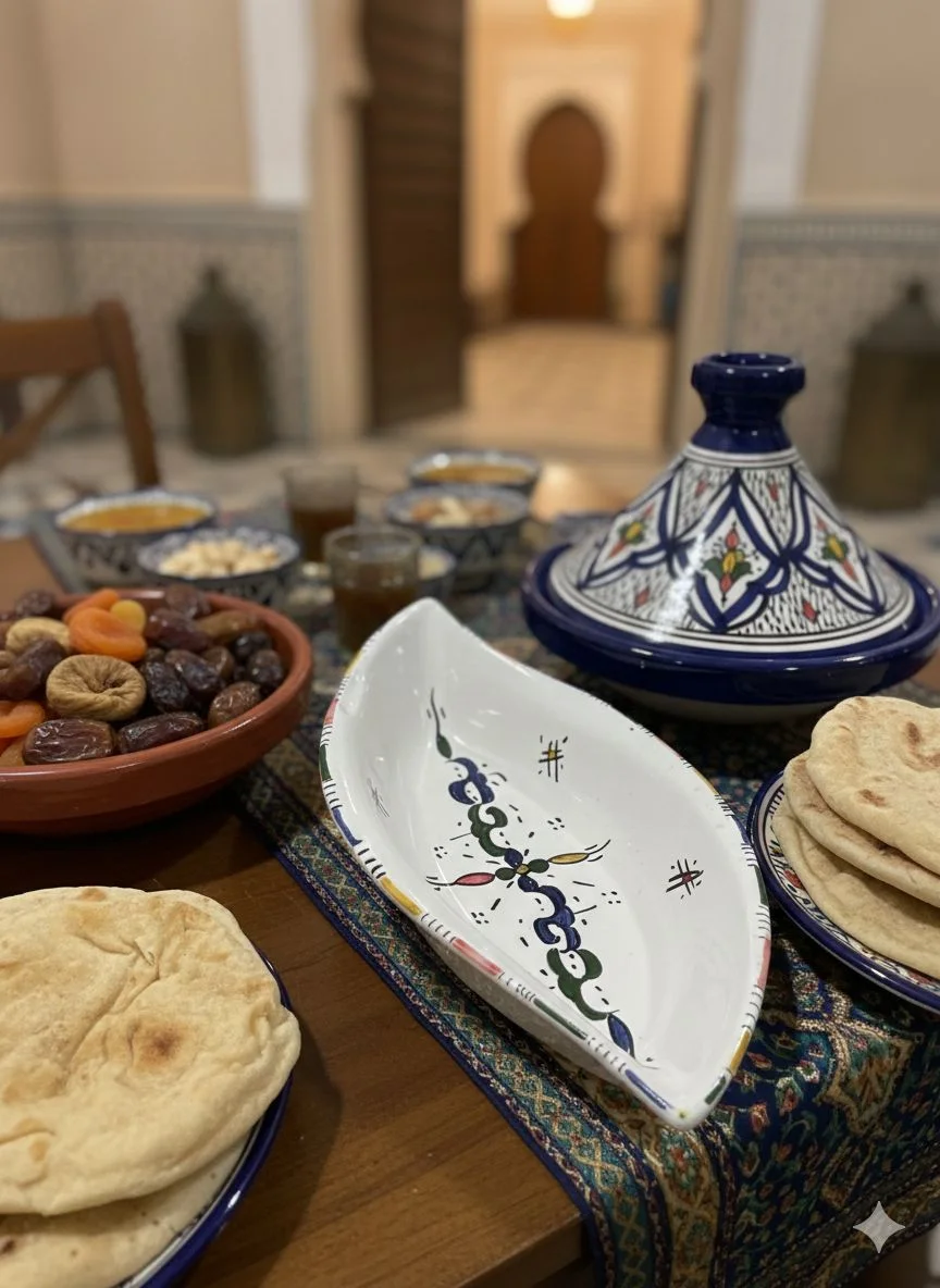 Dish Diamond Marocain – Fait Main en Céramique Artisanale