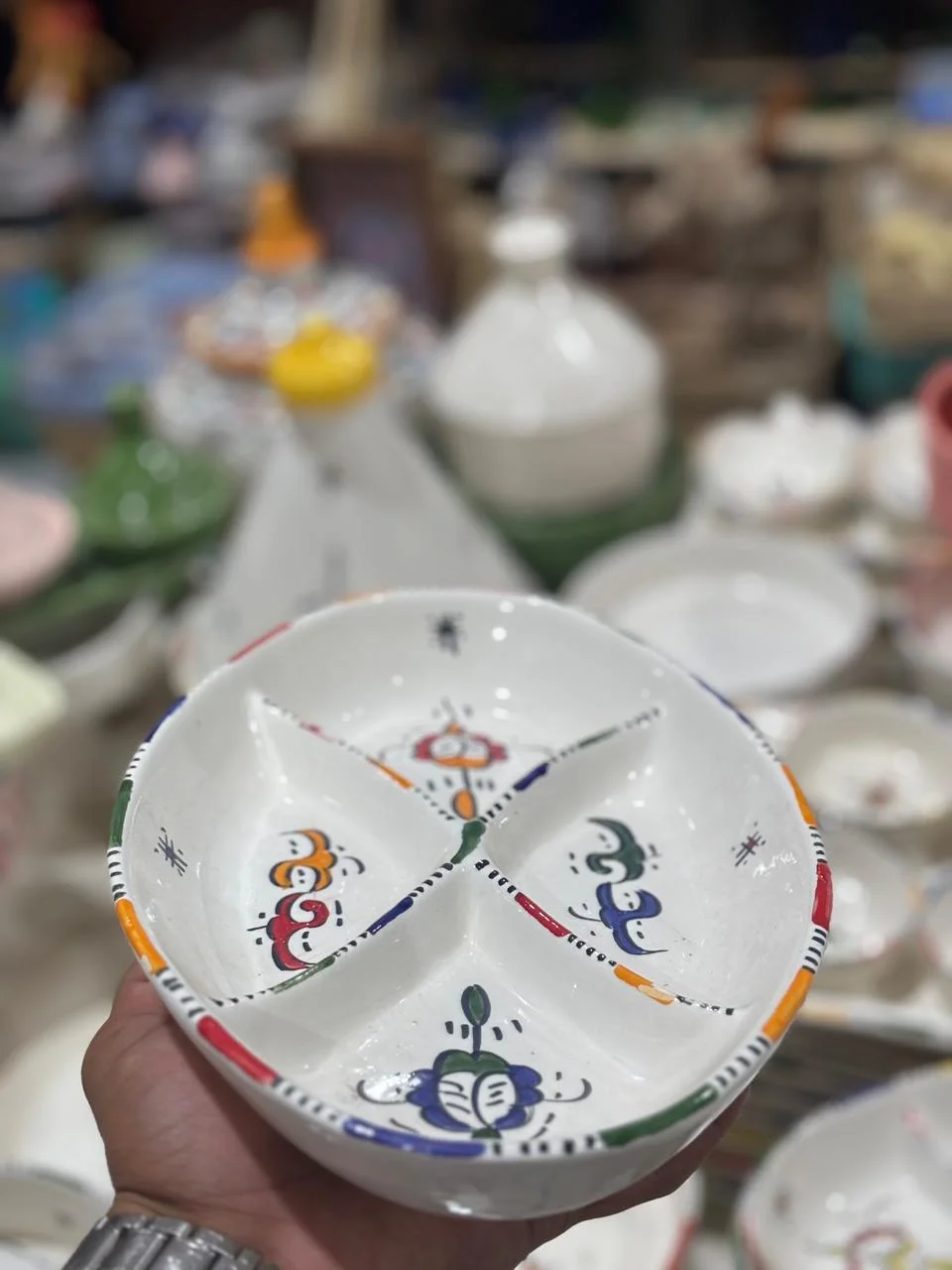 Dish Diamond Marocain – Fait Main en Céramique Artisanale