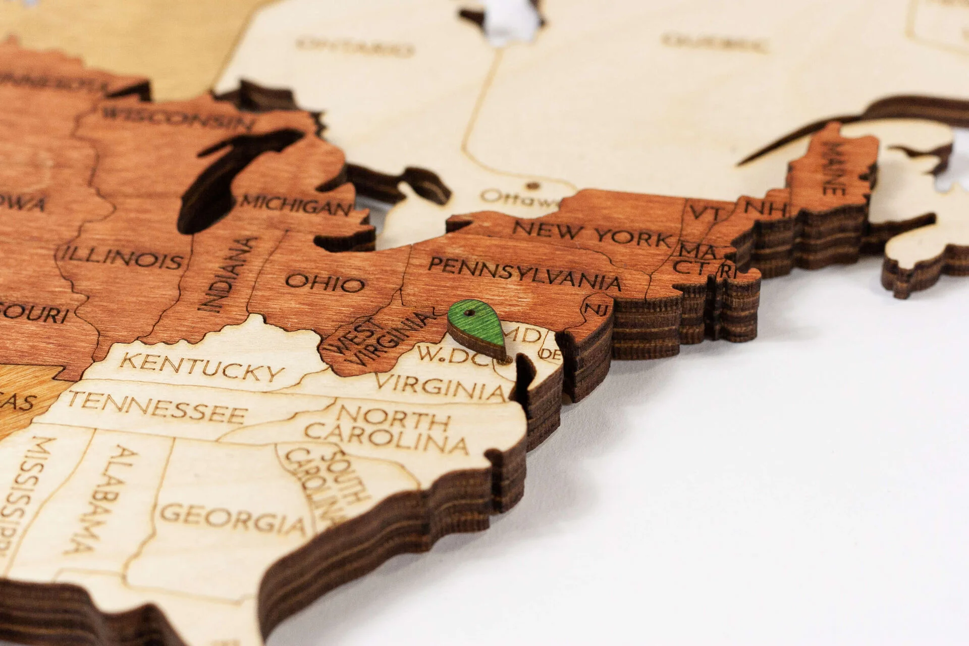 3D Carte du monde en bois !
