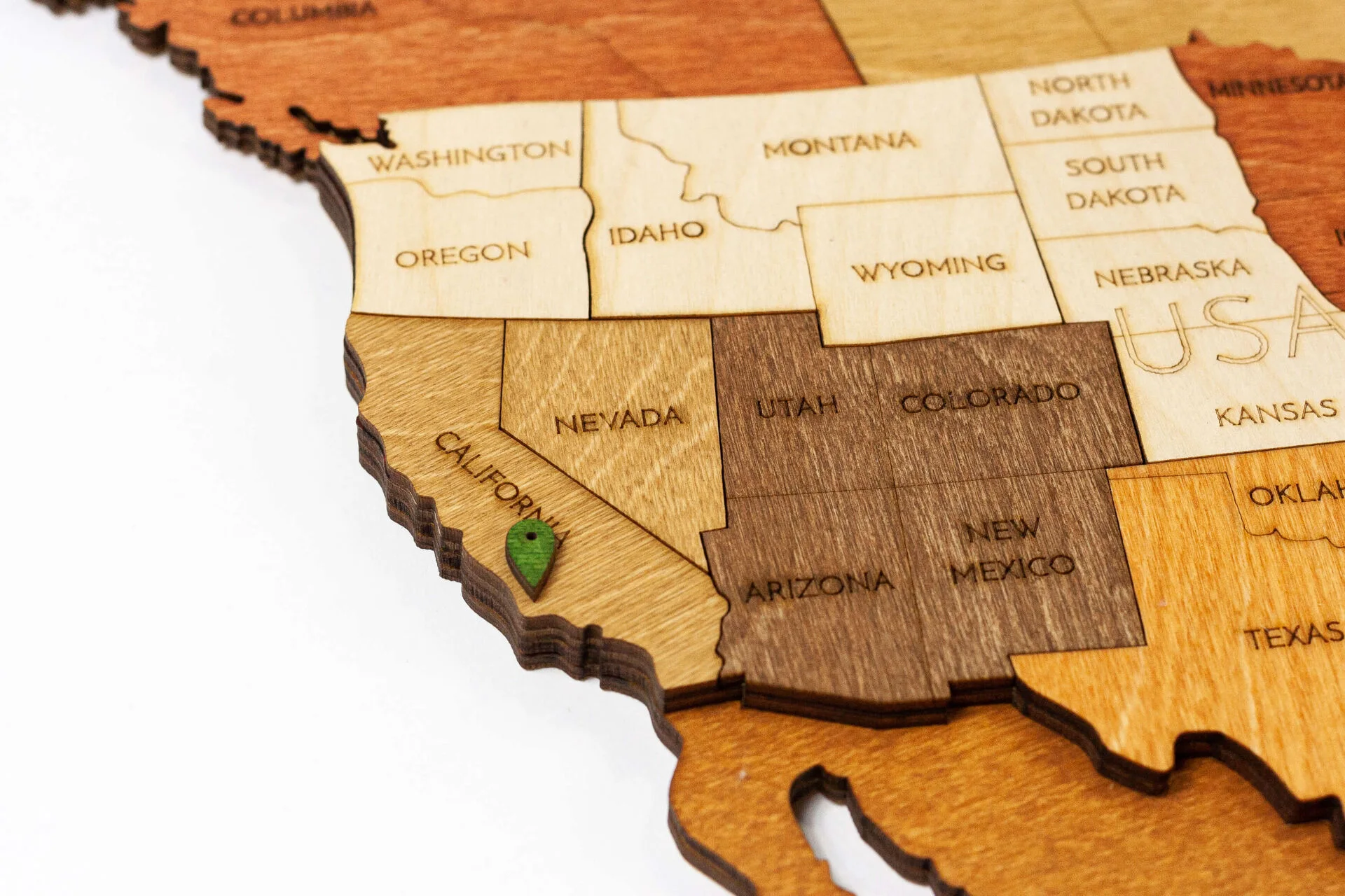 3D Carte du monde en bois !