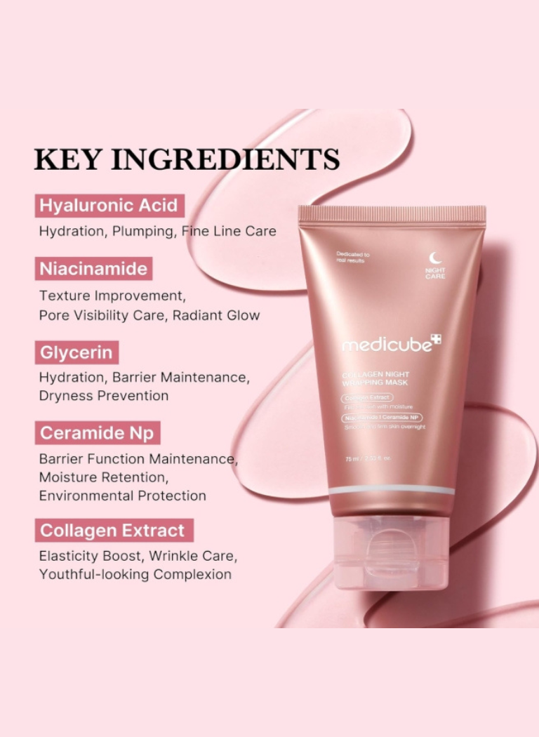MEDICUBE - Collagen Night Wrapping Mask - 75ml