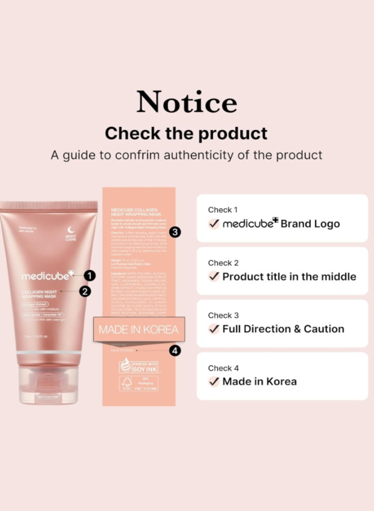 MEDICUBE - Collagen Night Wrapping Mask - 75ml