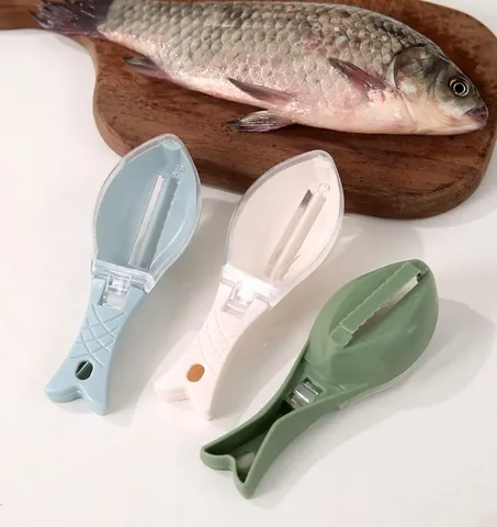 Brosse à Écailles de Poisson Grattoir Nettoyage Rapide Couteau à Poisson Outil de Peeling de Peau
