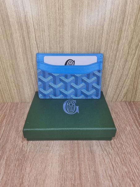PORTE CARTE GOYARD bleu ciel
