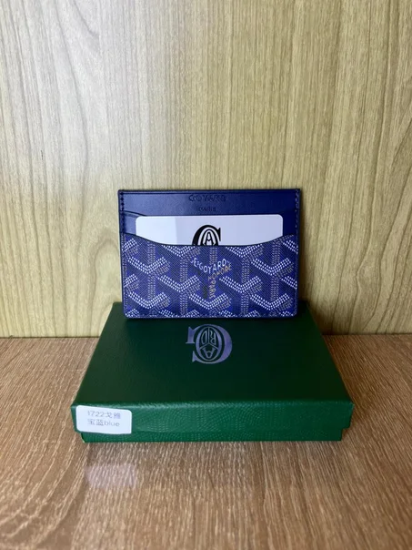 PORTE CARTE GOYARD bleu nuit