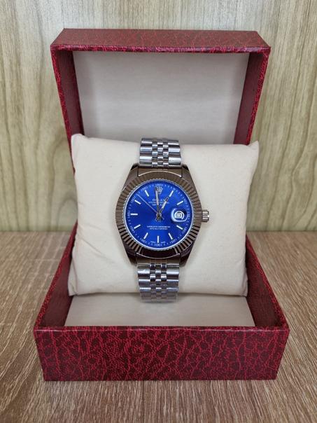 ROLEX DATE JUST bleu