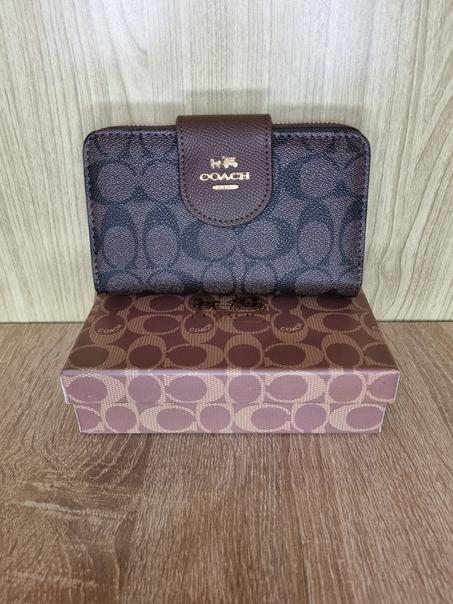 PORTE MONNAIE COACH FEMME noir