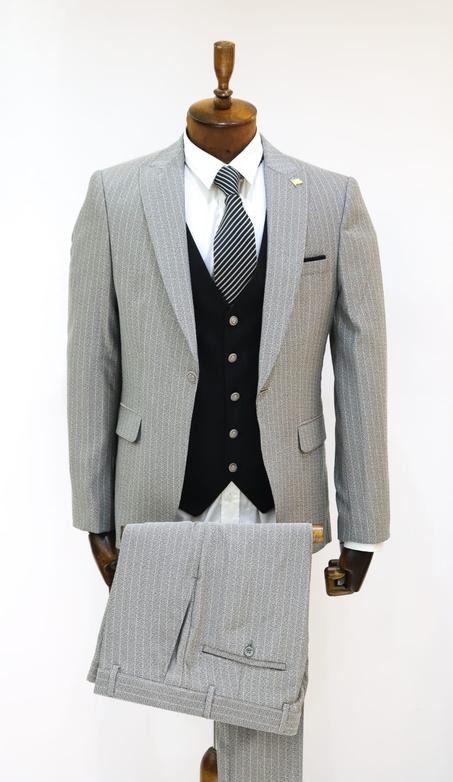 Costume Gris – 3 Pièces