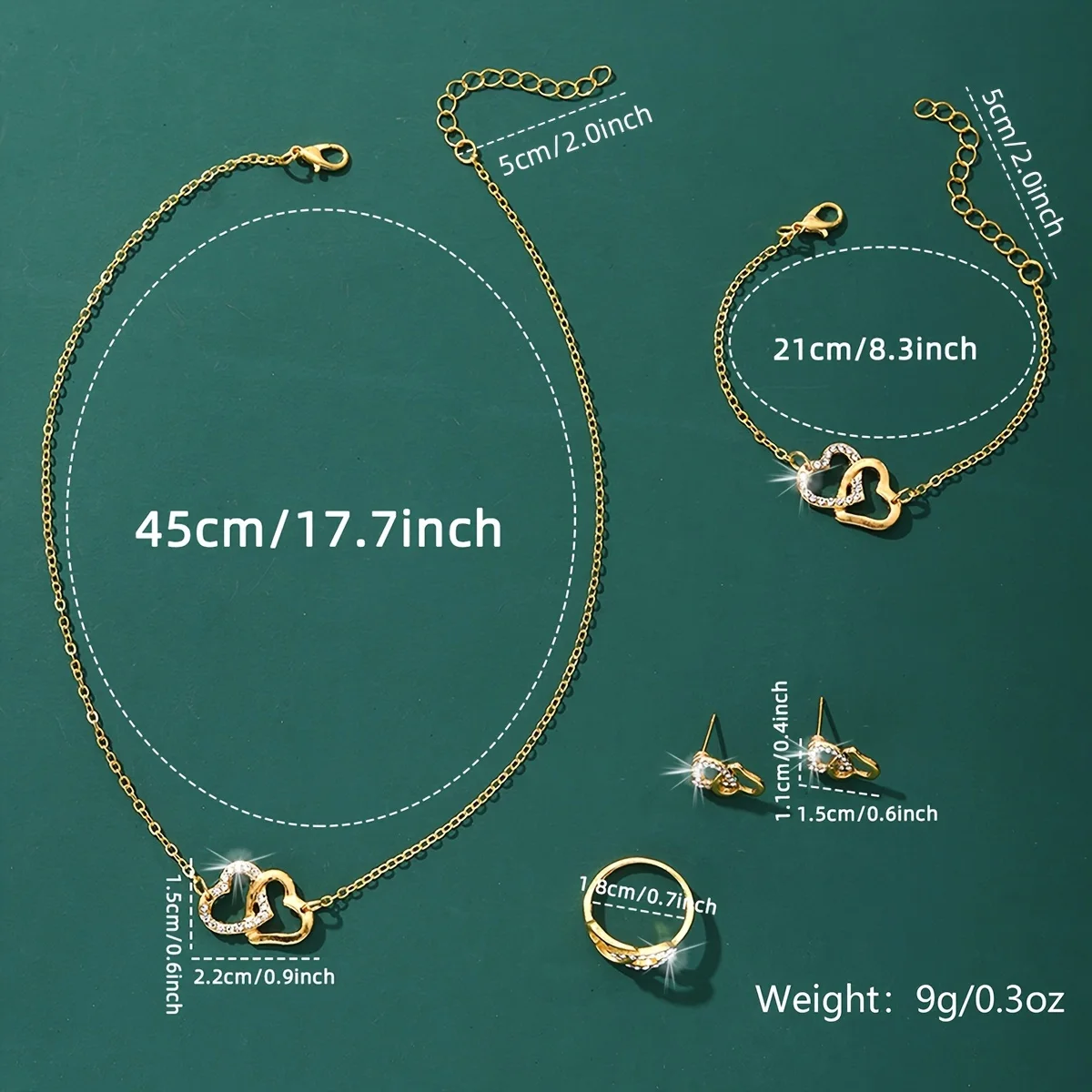 Ensemble Serena™ Élégance Dorée – Montre & Bijoux pour Femme CD