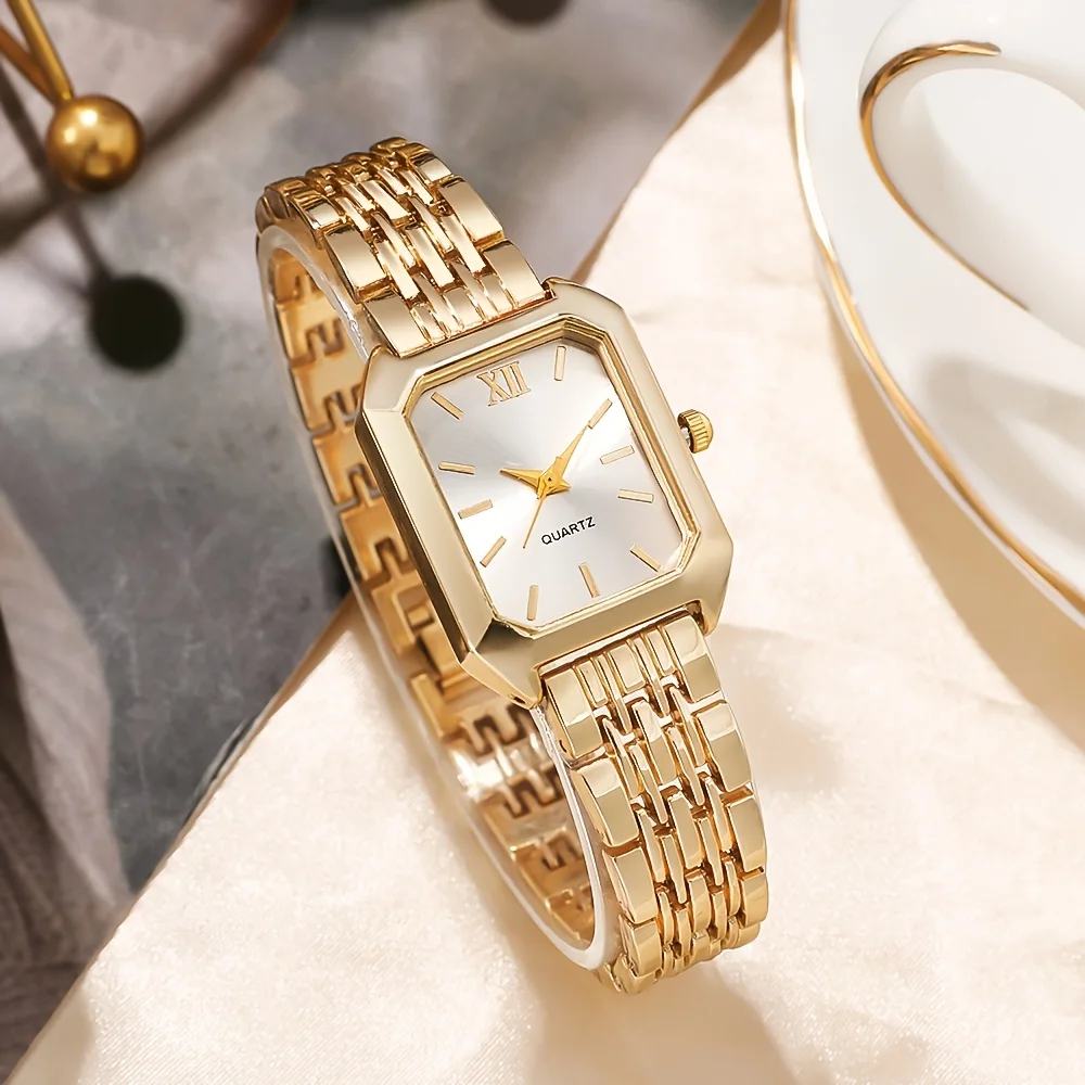 Ensemble Serena™ Élégance Dorée – Montre & Bijoux pour Femme CD