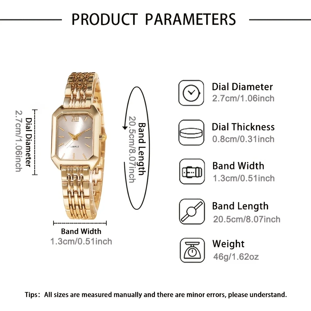 Ensemble Serena™ Élégance Dorée – Montre & Bijoux pour Femme CD