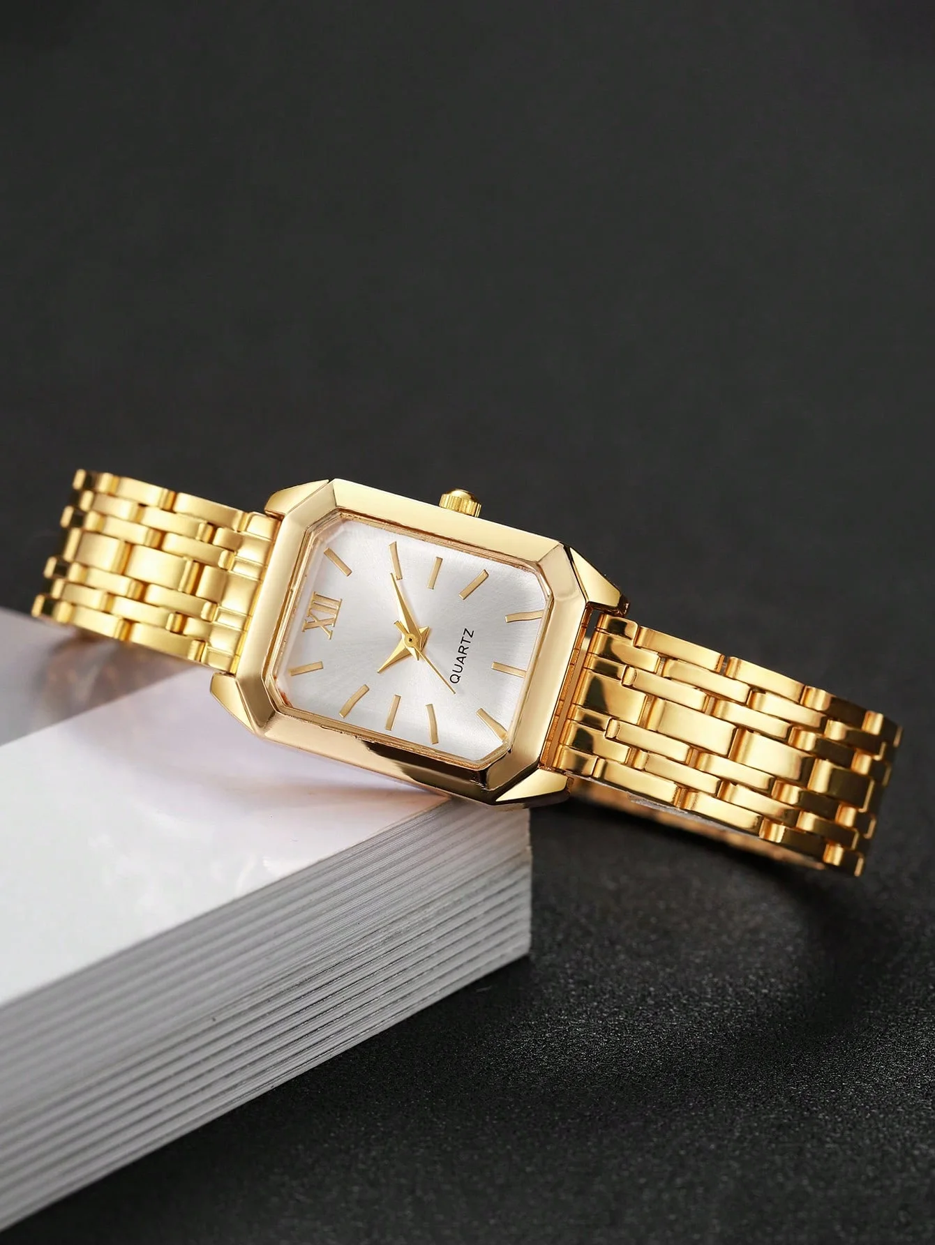 GOLDIE — Duo 2 Montres Dorées · Blanc & Vert
