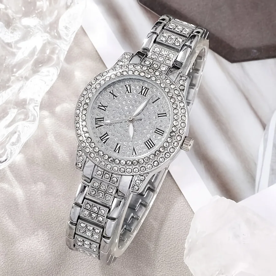 Ensemble Montre Quartz Luxe et Bijoux 6pcs RDC